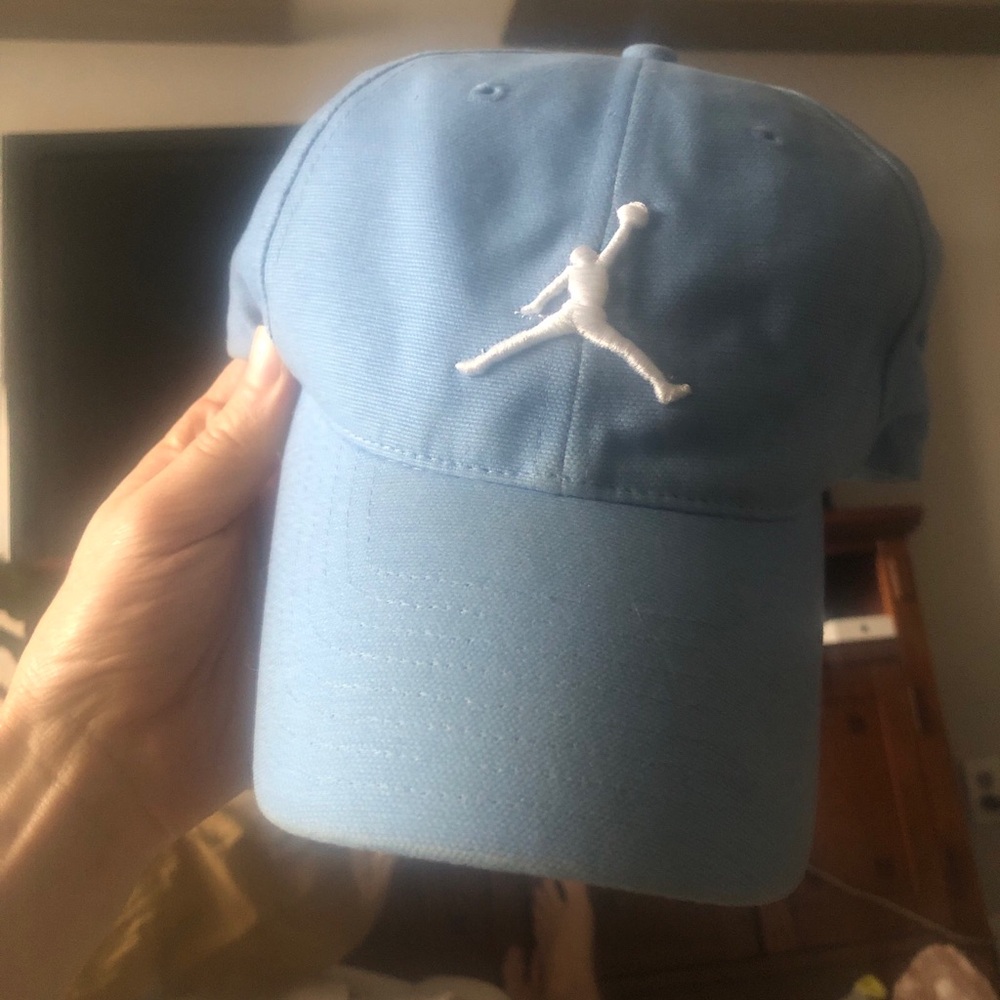 Jordan Light Blue Cap with White Jumpman Logo